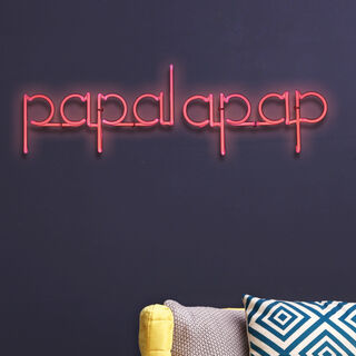 Wall object "papalapap (TL 13 / coral rose)" (2023)