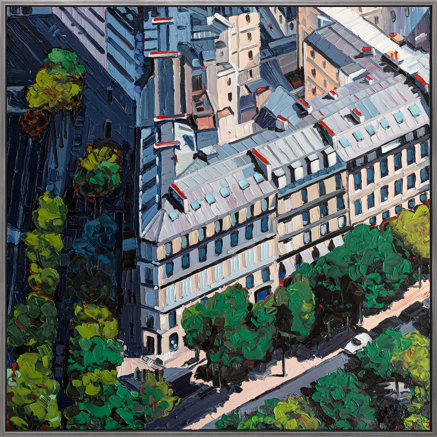 Bild "Paris Avenues Matignon-Gabriel" (2019) (Original / Unikat), gerahmt von Oliver Weiller