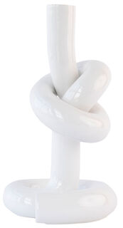 Kaarshouder "Knotted White", porselein