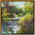 Bild "A Giverny le Jardin de Monet", inramad