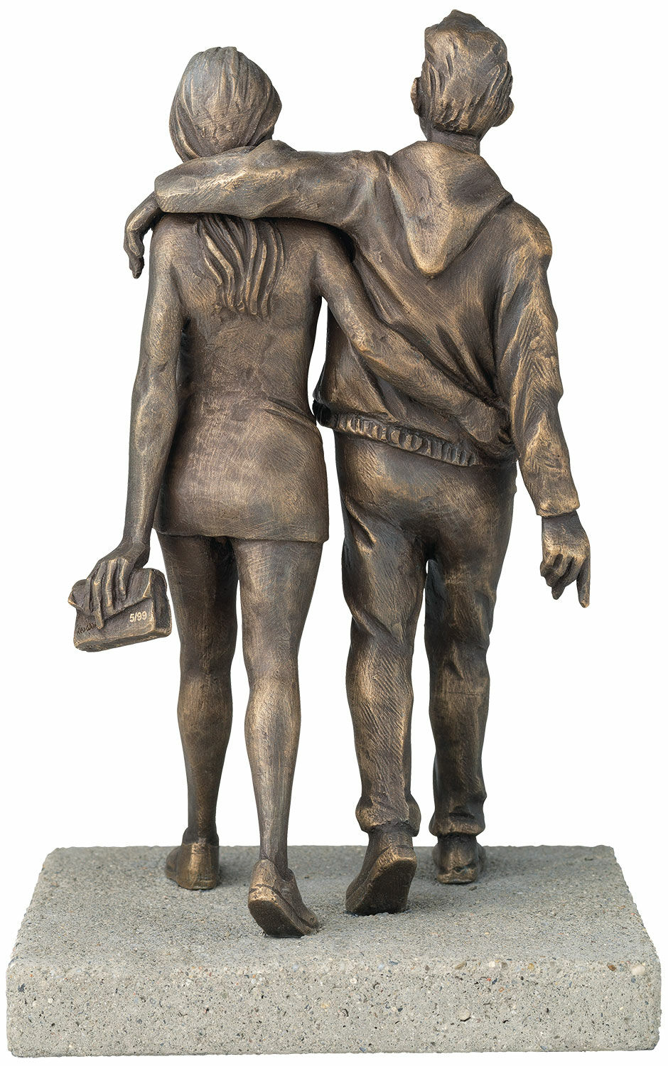 Skulptur "Modernt liv" (2021), brons von Leo Wirth