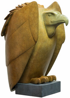 Skulptur "Vulture No. 2", brons brun/grön von Evert den Hartog